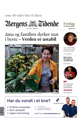 Cover of Bergens Tidende