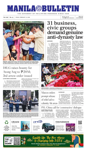 Cover of Manila Bulletin