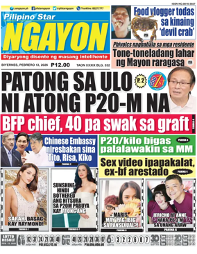 Cover of Pilipino Star Ngayon
