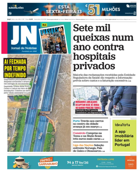 Cover of Jornal de Noticias