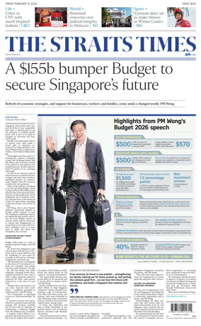 Cover of The Straits Times