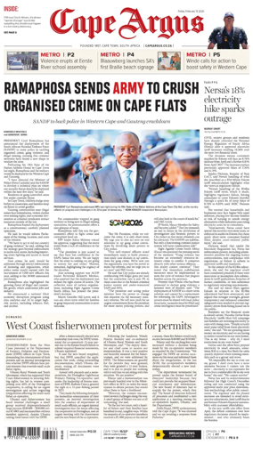 Cover of Cape Argus (PM Edition)