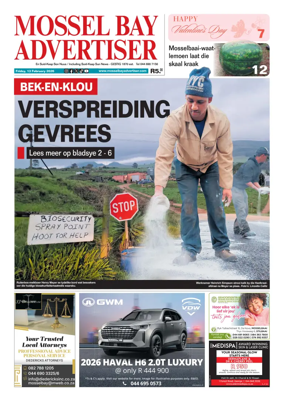 Cover of Mossel Bay Advertiser