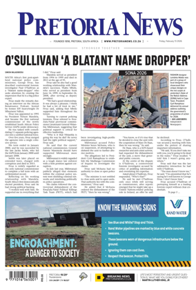 Cover of Pretoria News