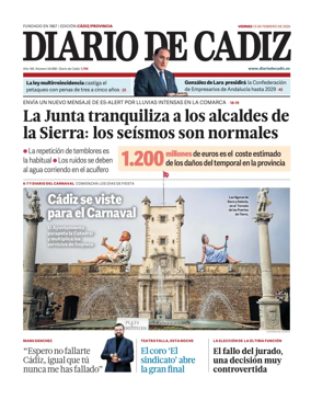 Cover of Diario de Cadiz