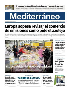 Cover of El Periodico Mediterraneo