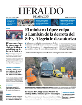 Cover of Heraldo de Aragon