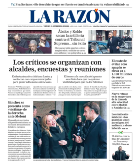 Cover of La Razon (Levante)