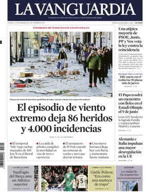 Cover of La Vanguardia (1st Edition)