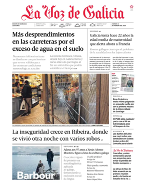 Cover of La Voz de Galicia (Barbanza)