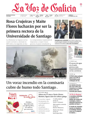 Cover of La Voz de Galicia (Santiago)