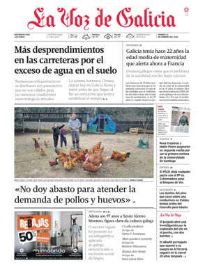 Cover of La Voz de Galicia (Vigo)