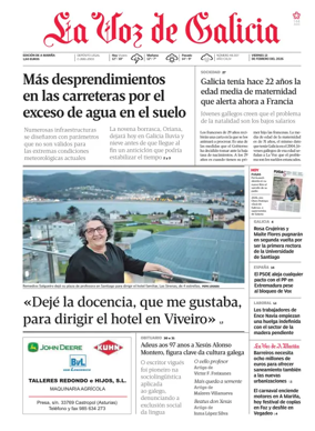 Cover of La Voz de Galicia (Viveiro)