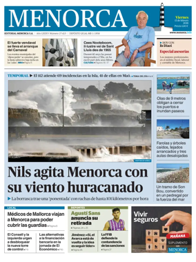 Cover of Menorca Diario Insular