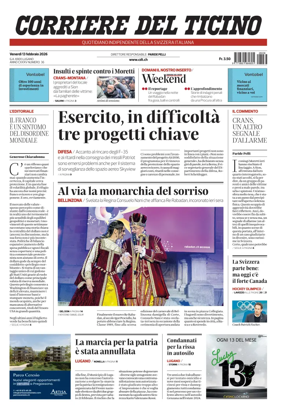 Cover of Corriere del Ticino