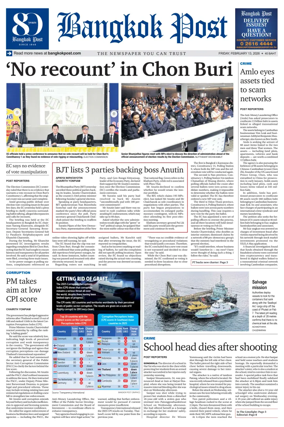 Cover of Bangkok Post