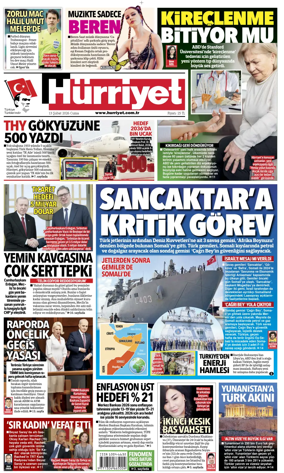 Cover of Hurriyet