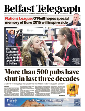 Cover of Belfast Telegraph