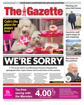Cover of Blackpool Gazette
