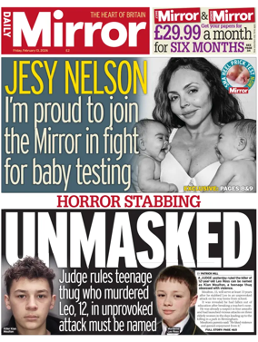 Cover of Daily Mirror