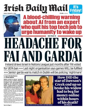 Cover of Irish Daily Mail