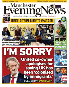 Cover of Manchester Evening News