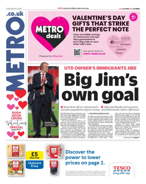 Cover of Metro (UK)