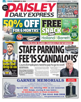 Cover of Paisley Daily Express