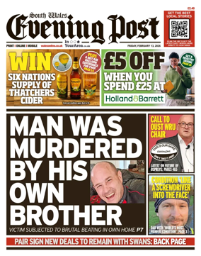 Cover of South Wales Evening Post