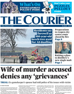 Cover of The Courier & Advertiser (Perth and Perthshire Edition)
