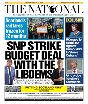 Cover of The National (Scotland)