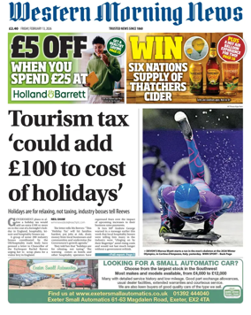 Cover of Western Morning News