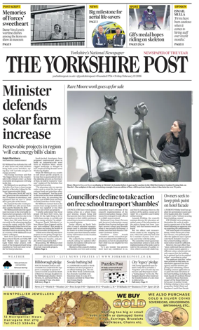 Cover of Yorkshire Post