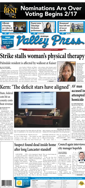 Cover of Antelope Valley Press