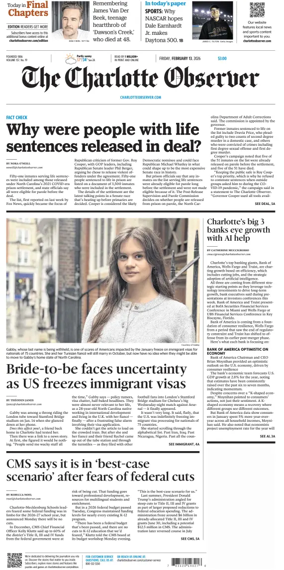 Cover of The Charlotte Observer