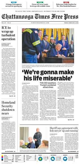 Cover of Chattanooga Times Free Press