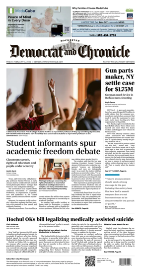 Cover of Democrat and Chronicle