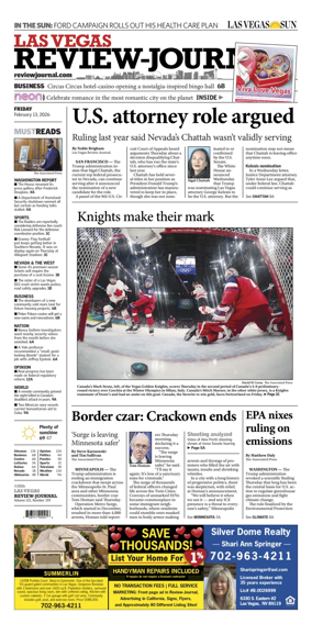 Cover of Las Vegas Review-Journal