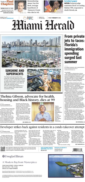 Cover of Miami Herald