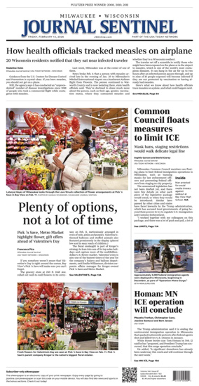 Cover of Milwaukee Journal Sentinel