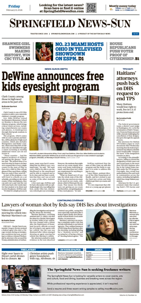 Cover of Springfield News-Sun