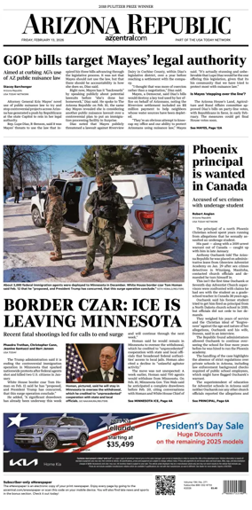 Cover of The Arizona Republic