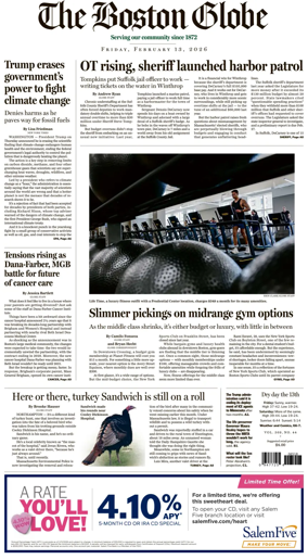 Cover of The Boston Globe