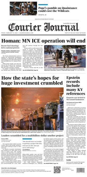 Cover of The Courier-Journal (Louisville)