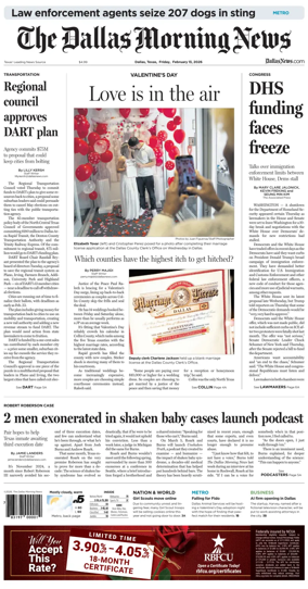 Cover of The Dallas Morning News