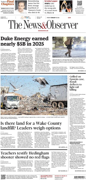 Cover of The News & Observer