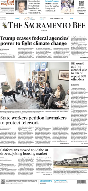 Cover of The Sacramento Bee