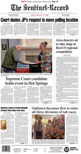 Cover of The Sentinel-Record