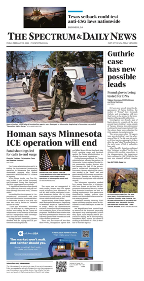 Cover of The Spectrum & Daily News