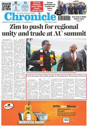 Cover of Chronicle (Zimbabwe)
